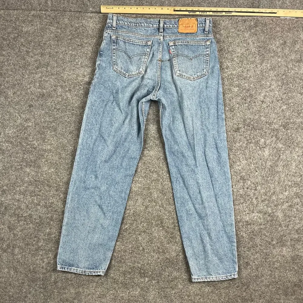 Levis 550 Jeans Mens Size 36 Light Wash Blue Relaxed‎ Fit Straight Leg